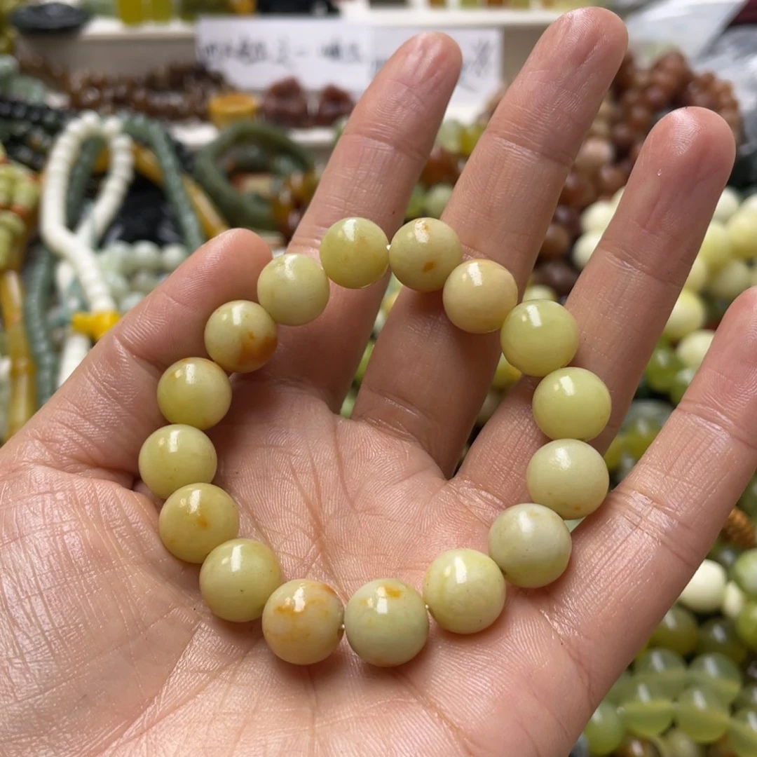 蛇纹石玉手链未镶嵌