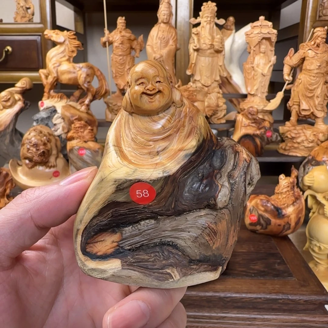 崖柏小木匠艺雕一物一拍