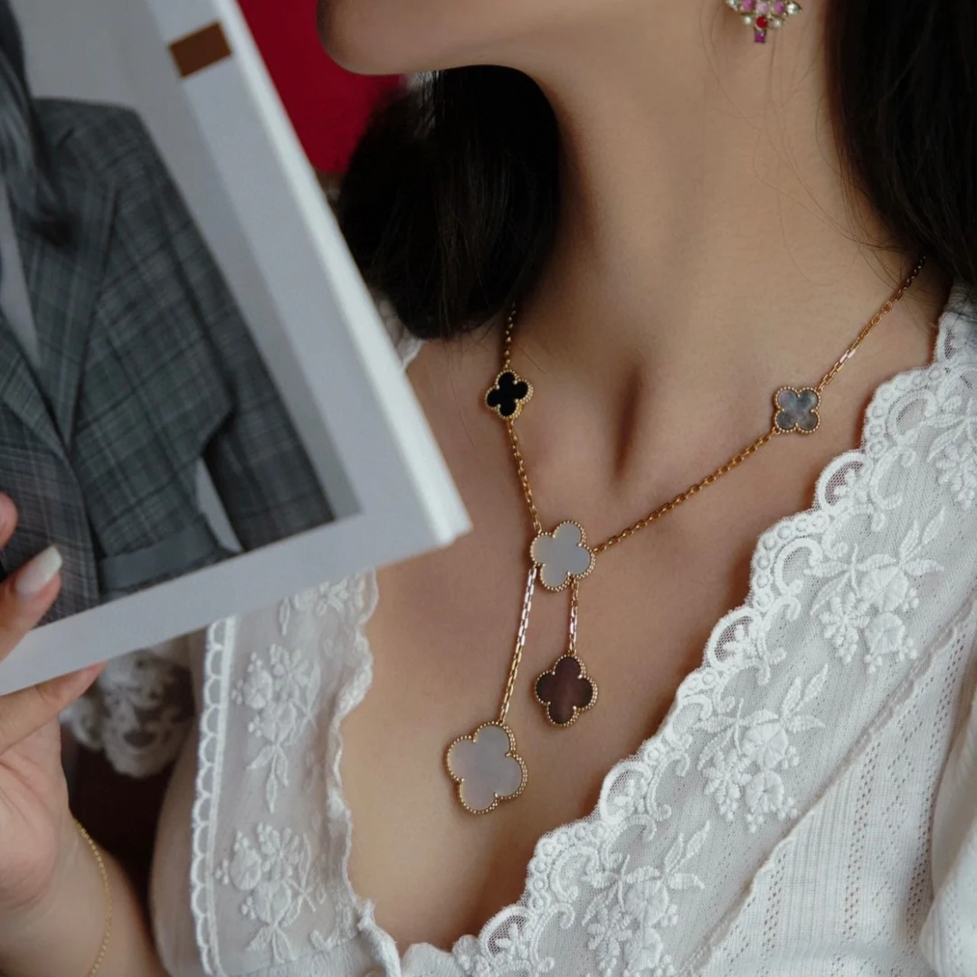 链子925银锆石 【高定六花项链】时尚百搭简约 V28