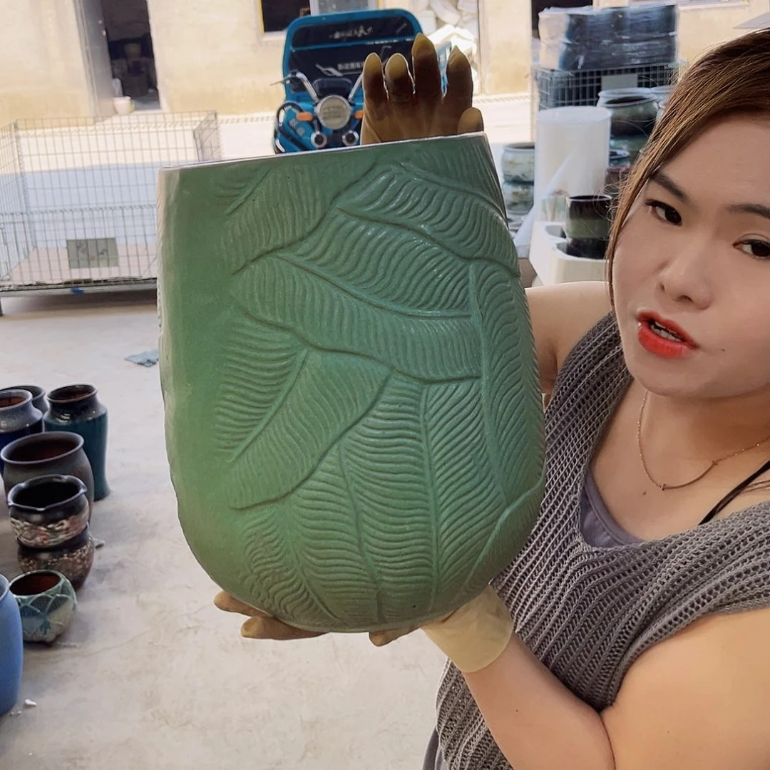 紫砂花盆正品口20高30