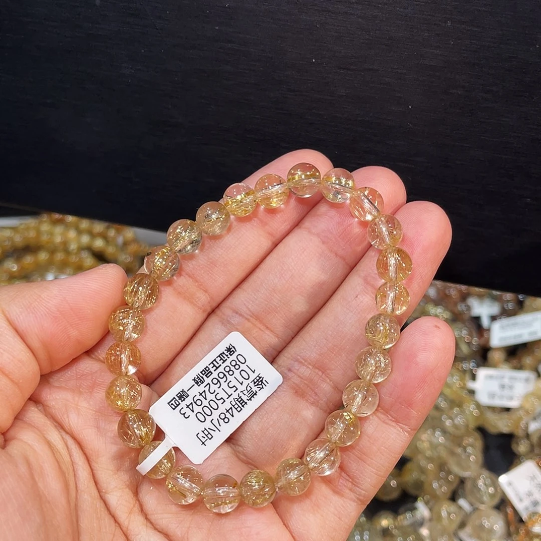 手链发晶未镶嵌金发晶7.5mm