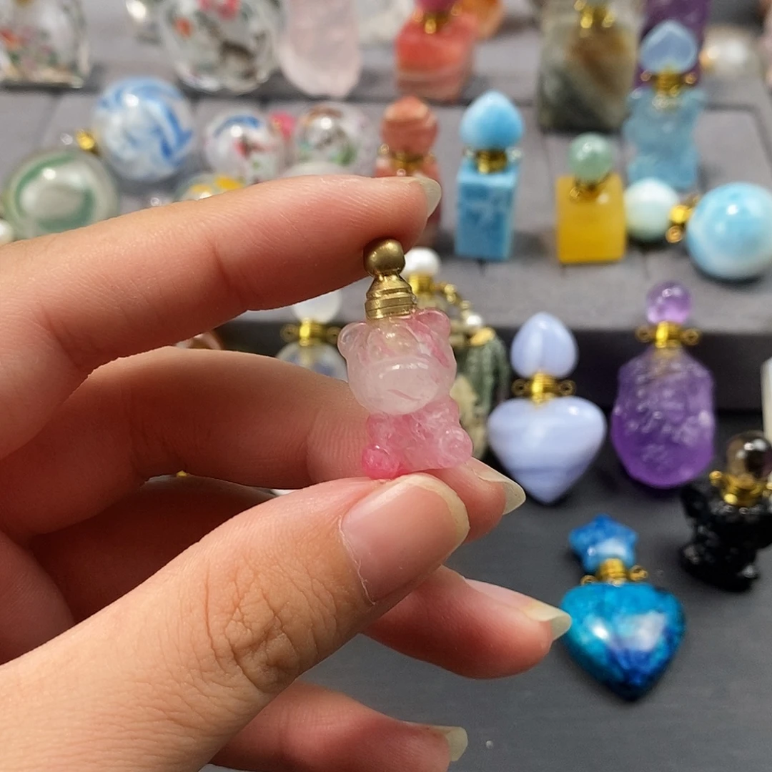 合金查罗石珠宝半成品香水瓶