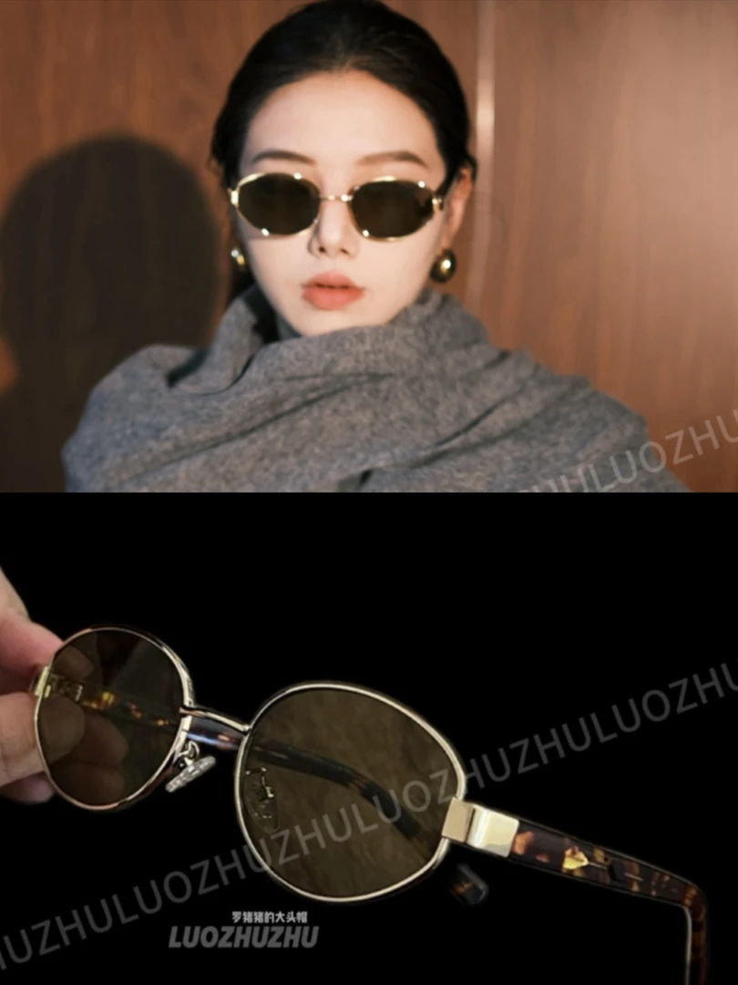 罗猪猪/【同款金丝老钱墨镜】复古味！专业墨镜镜片uv400防紫外线