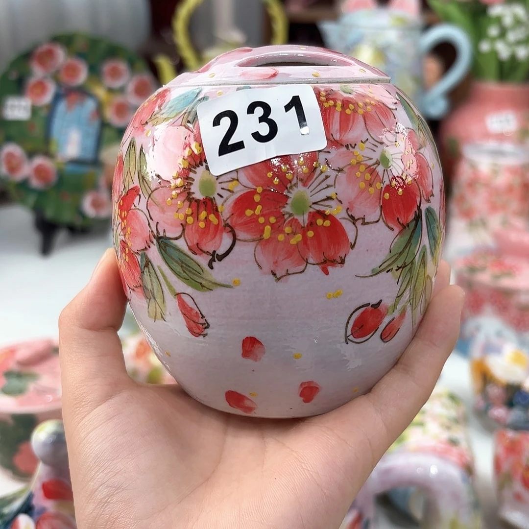 景德镇手绘高温釉下彩陶瓷茶具