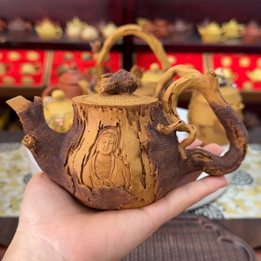 茶壶段泥枯木观音