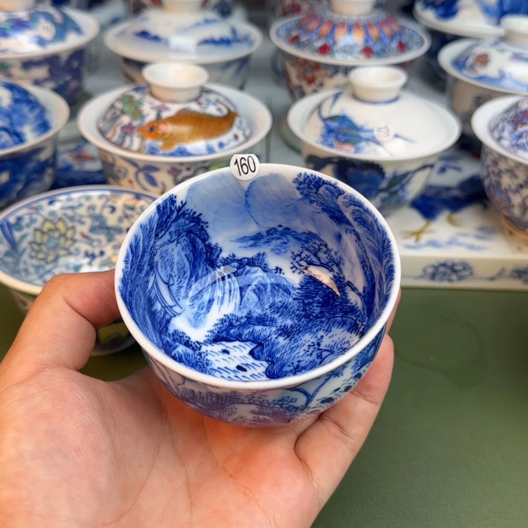 彦祖纯手工手绘茶具160