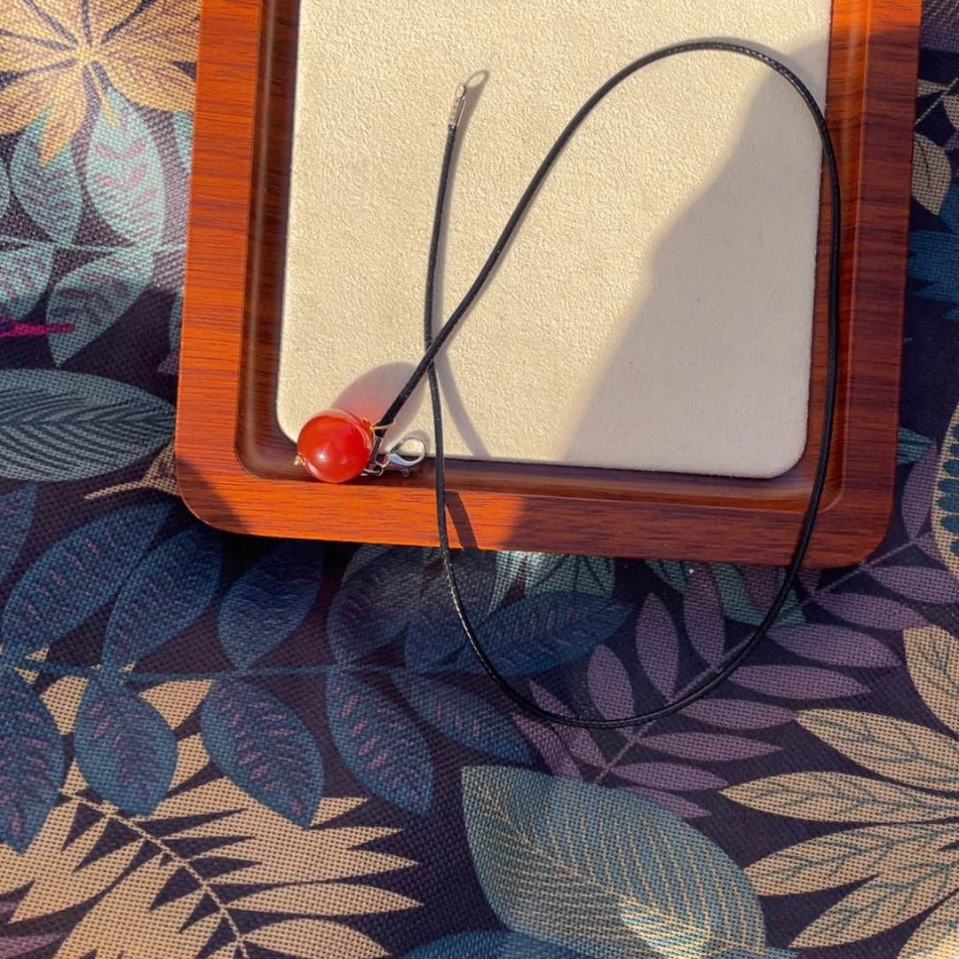 玛瑙/玉髓颈饰合金14M玛瑙吊坠