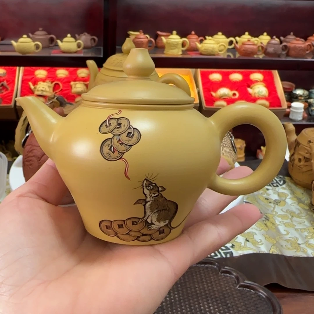 【闪购商品】紫砂茶壶新***食富贵吉祥