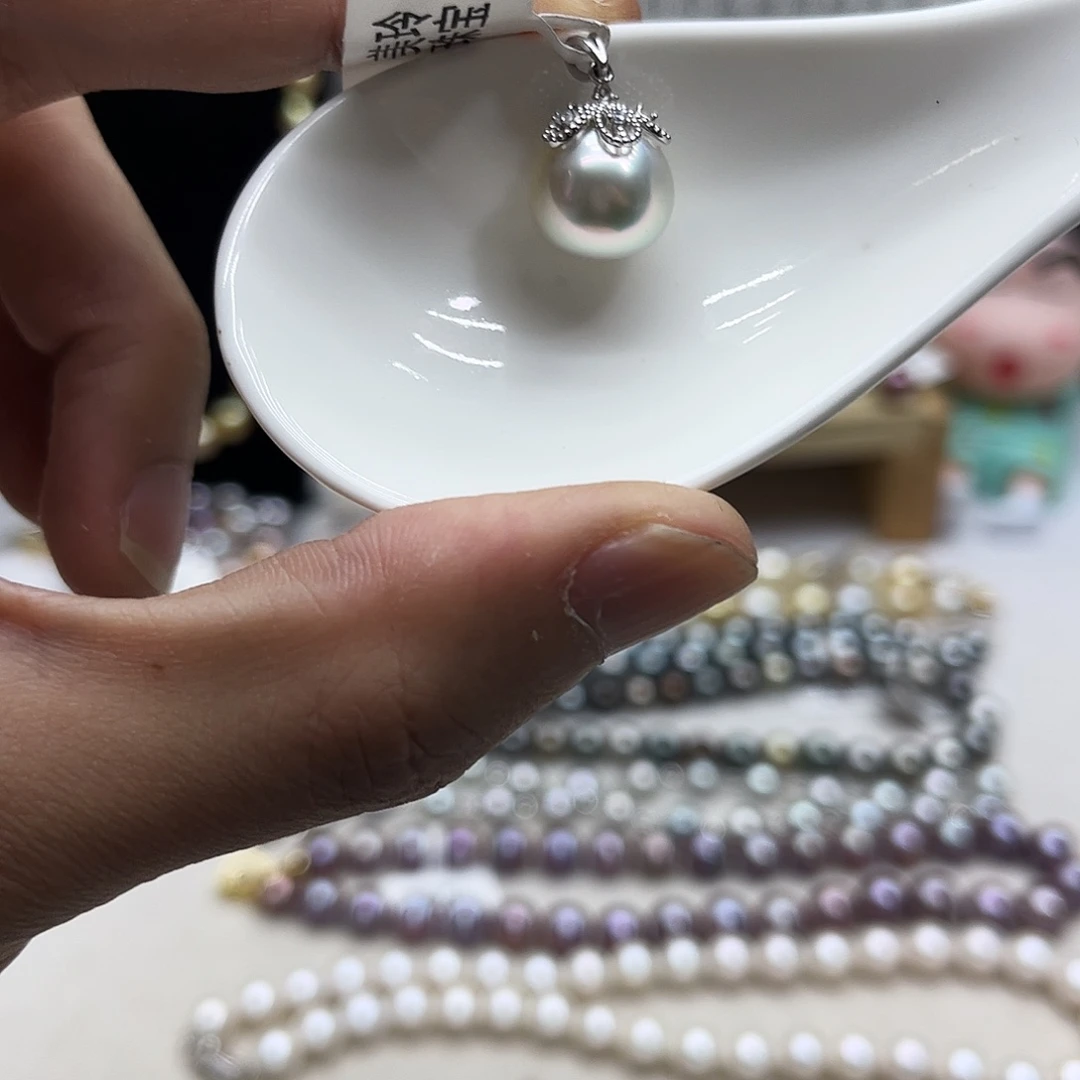 海水珍珠颈饰银S925镶嵌