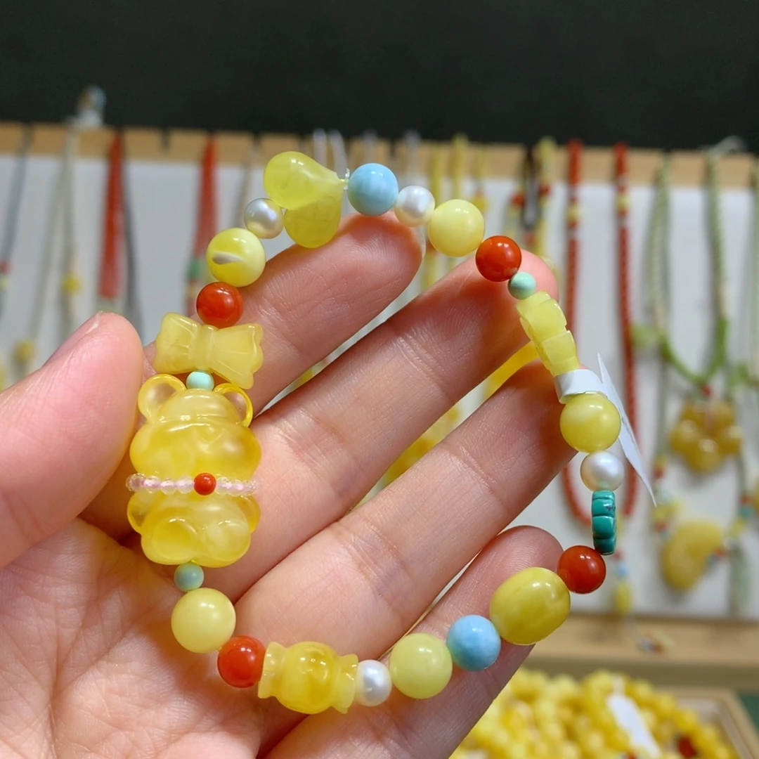 蜜蜡未镶嵌手链特价