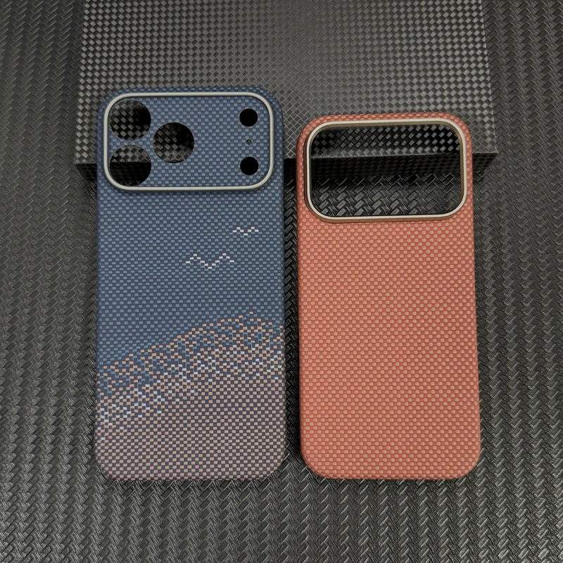 适用于iphone17promax鑫纤维防摔超薄手机壳磨砂潮牌高档个性