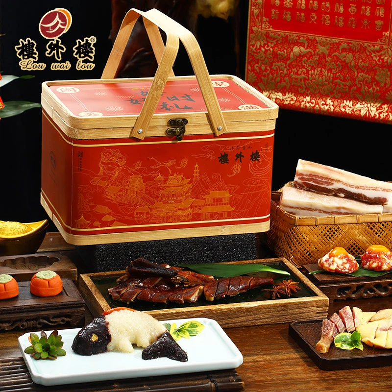 楼外楼好时好礼年货礼盒鸡鸭肉八宝饭家宴年夜饭杭州特产1.376kg