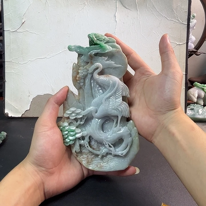 翡翠未镶嵌摆件翡翠