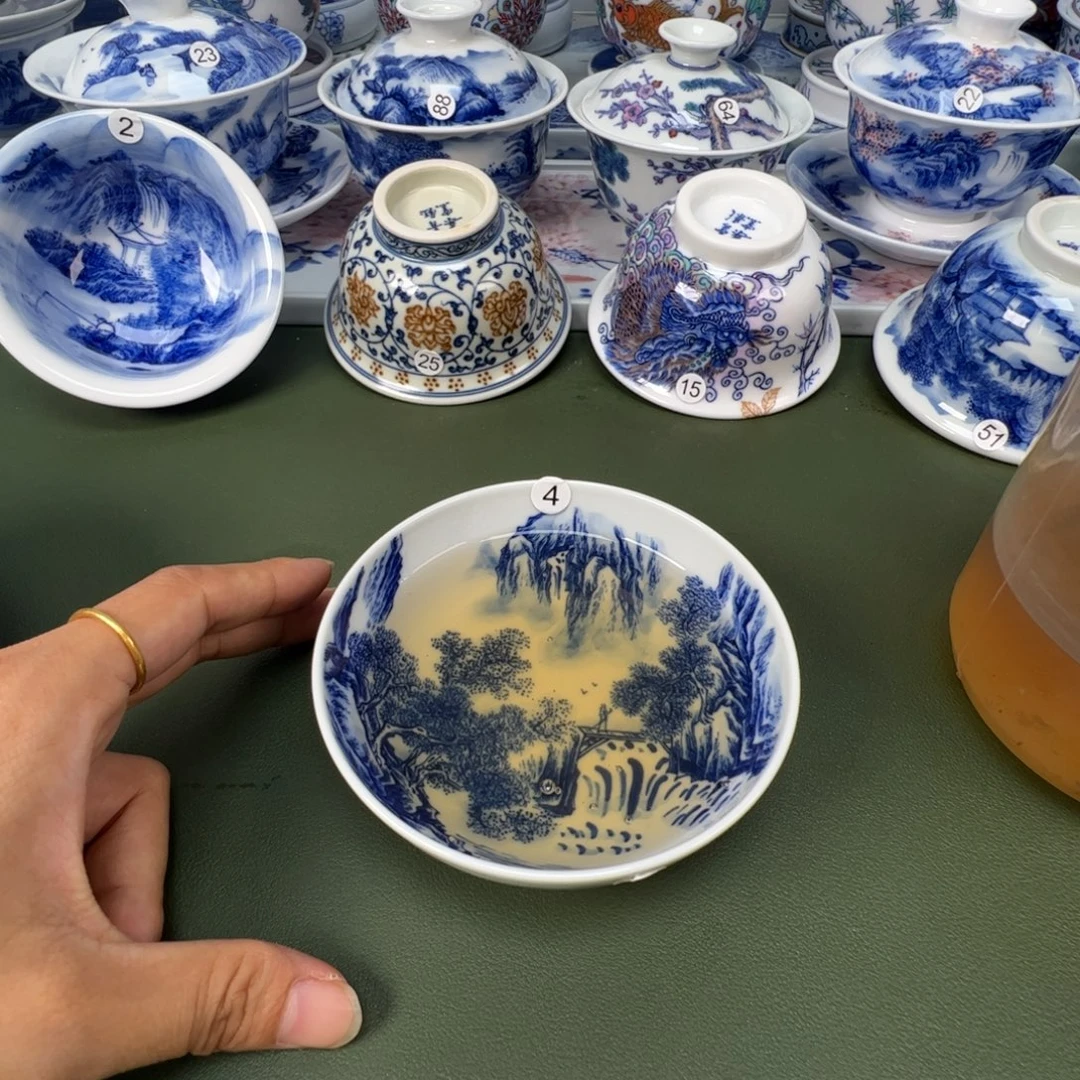 景德镇纯手工纯手绘茶具木木4