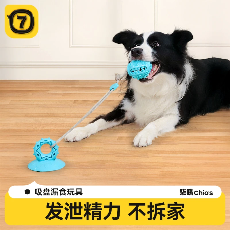 狗狗玩具吸盘耐咬磨牙解闷自嗨神器边牧消耗体力小狗玩具宠物用品