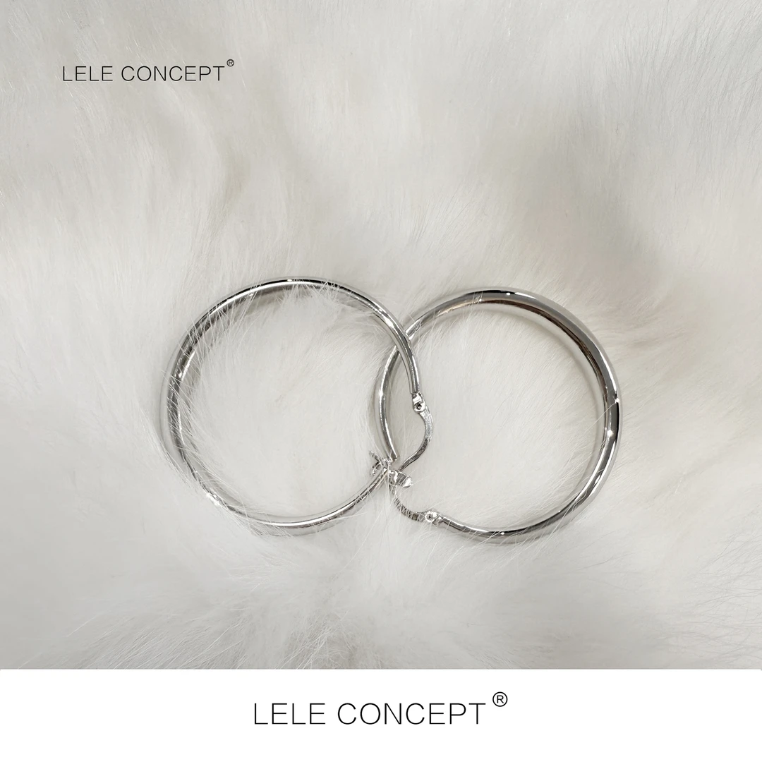 LELE CONCEPT 铜合金耳饰 丨时尚休闲款空心圈耳圈SP0221