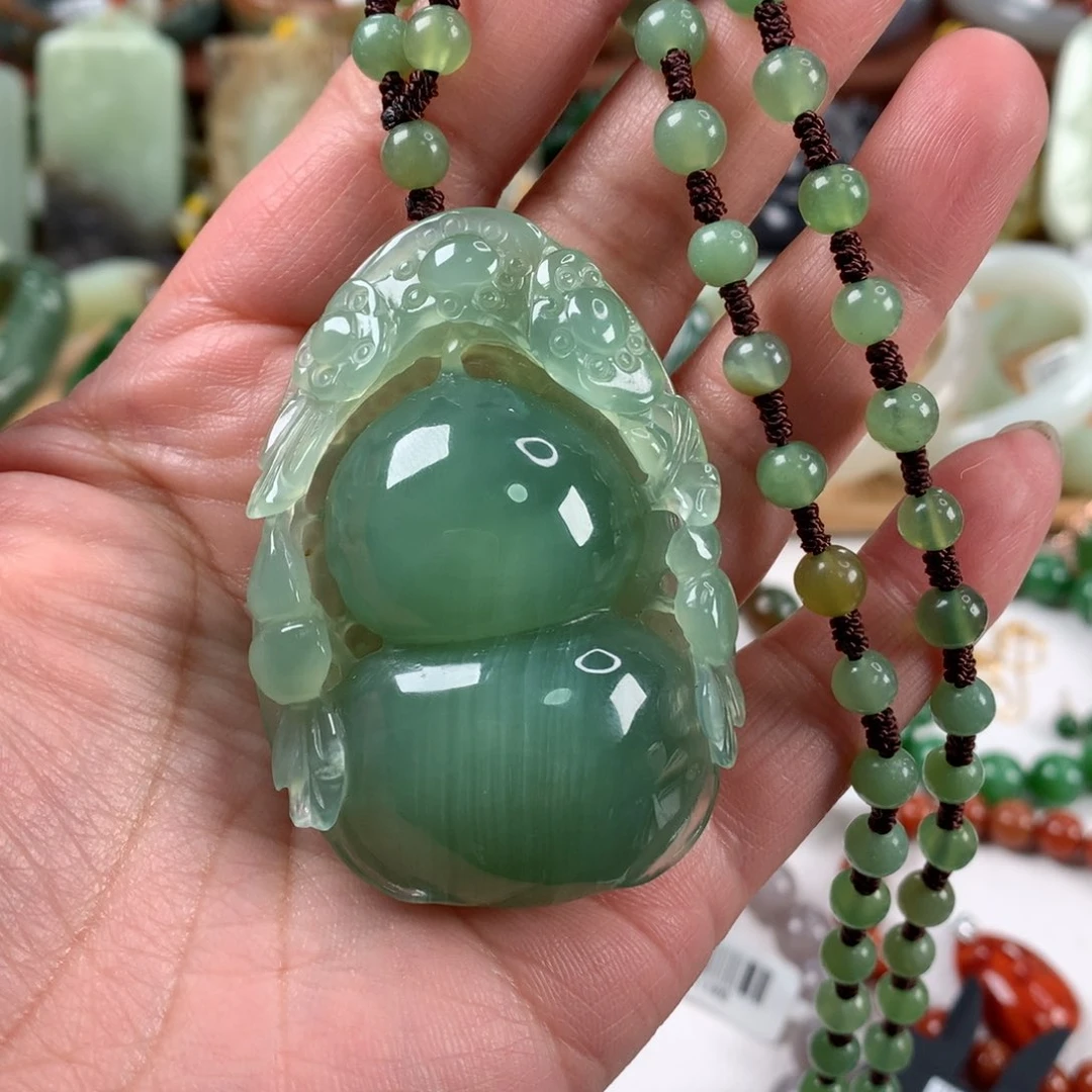 岫玉颈饰未镶嵌吊坠