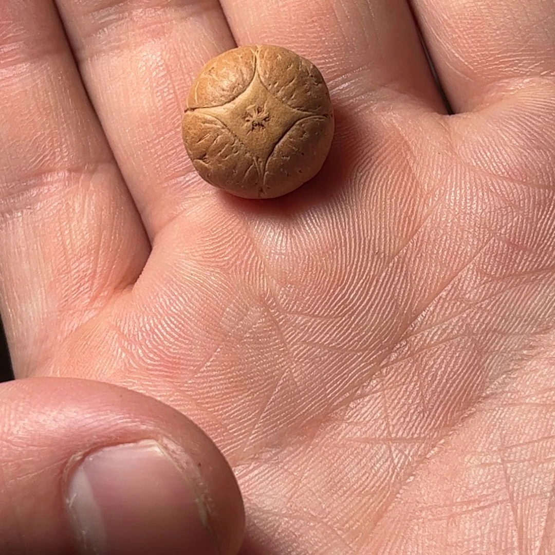 桃核吊坠16mm麒麟眼，开孔不退，偏远不包
