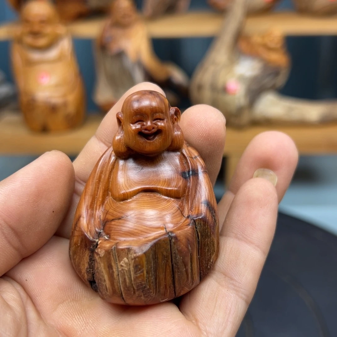 木风**限崖柏木摆件手把件