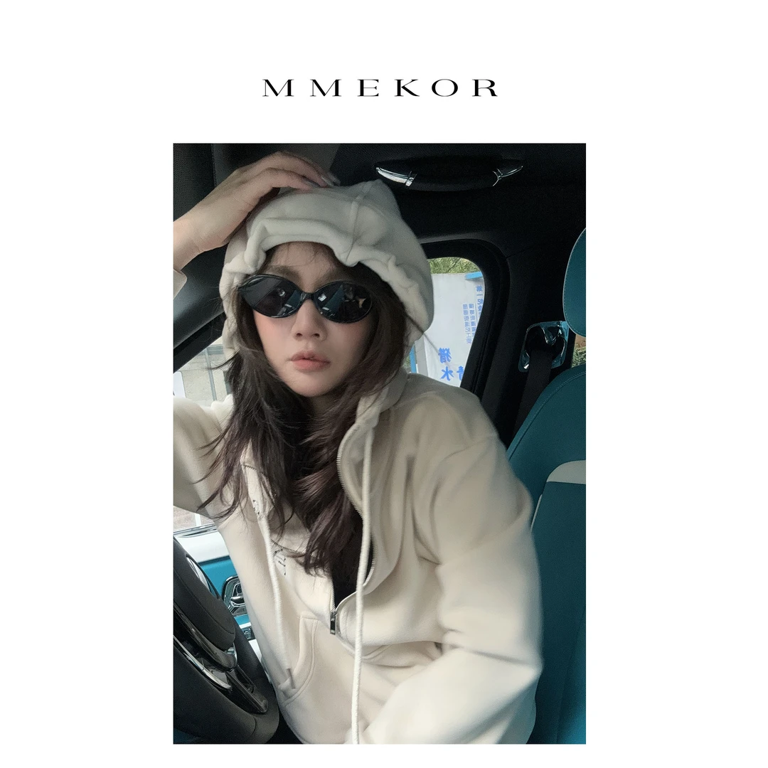 MMEKOR“线条卫衣” 活力常青藤加绒连帽上衣 89157