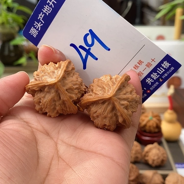 把件文玩核桃34天然盘山中桩奔49号
