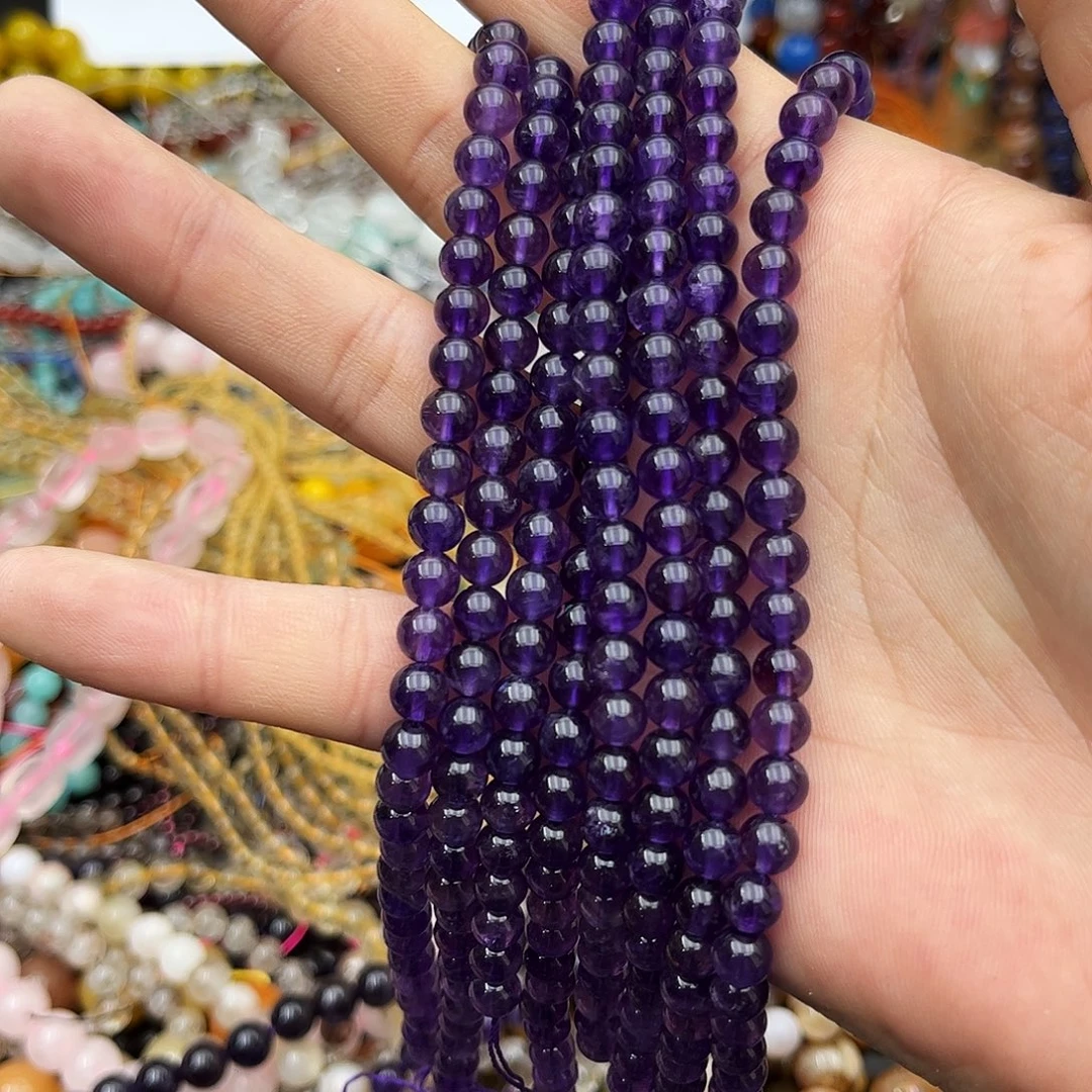 玛瑙/玉髓未镶嵌珠宝半成品天然紫水晶k6