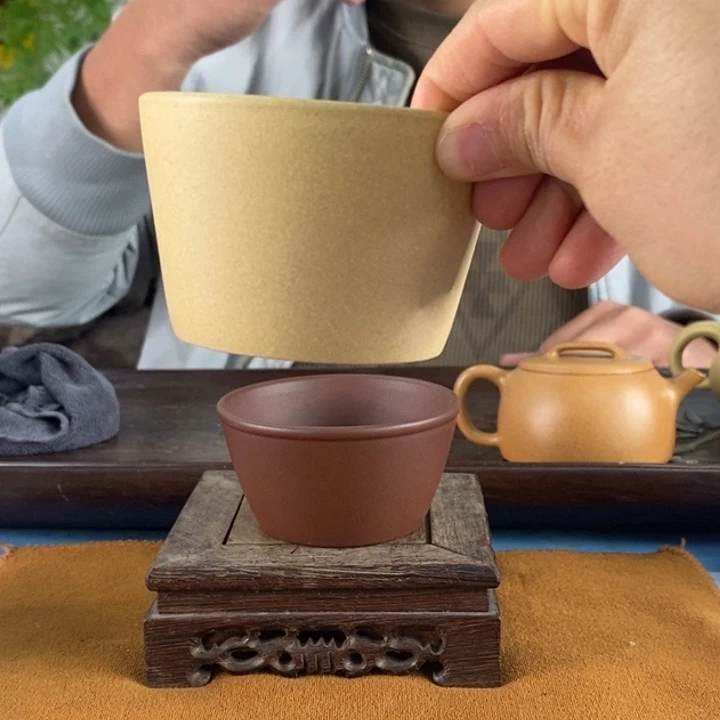紫砂茶壶本绿主人杯130左右的容量