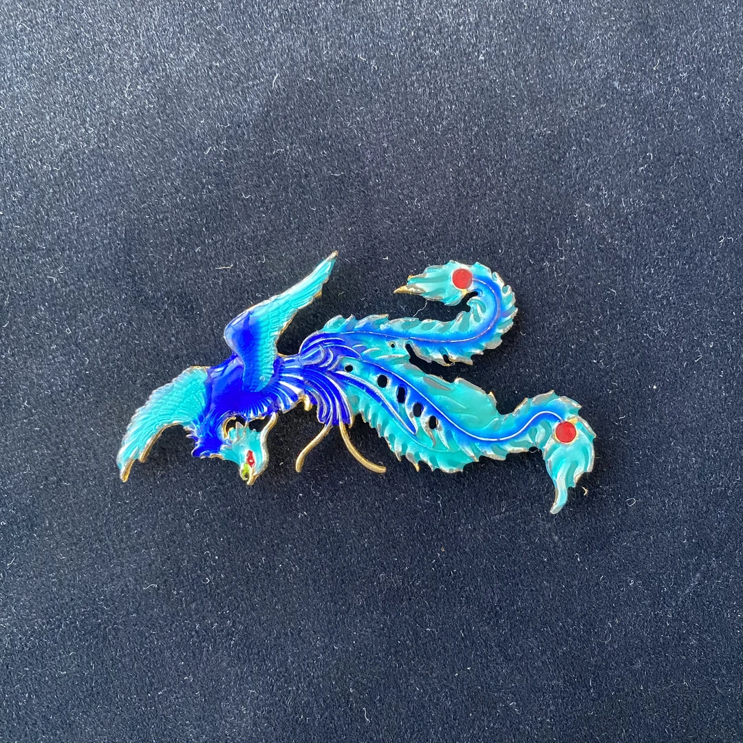 不锈钢胸针 凤凰图案装饰胸针