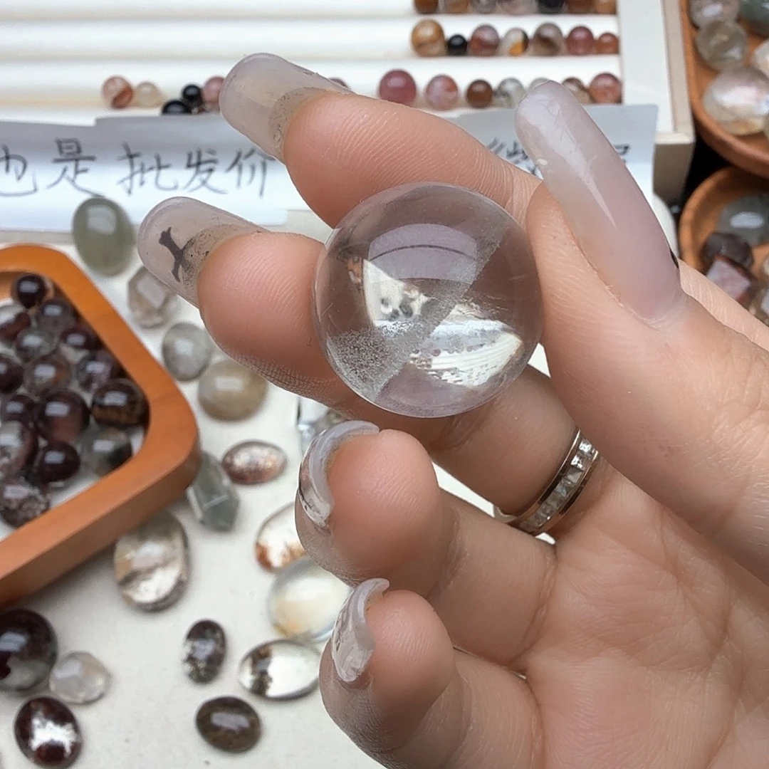 记***宜未镶嵌珠宝半成品水晶