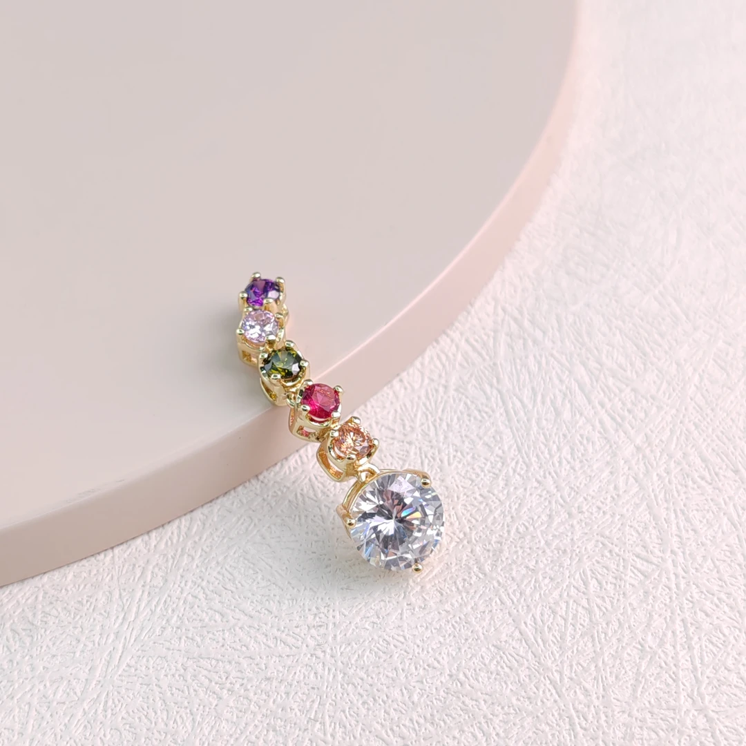 XUPING/旭平首饰 合金合成锆石吊坠 新年气质吊坠 GDJ X001036296