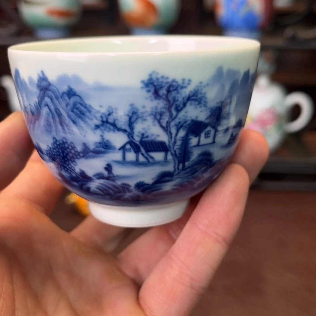 杯子陶景德镇陶东方陶瓷杯子壶盖碗