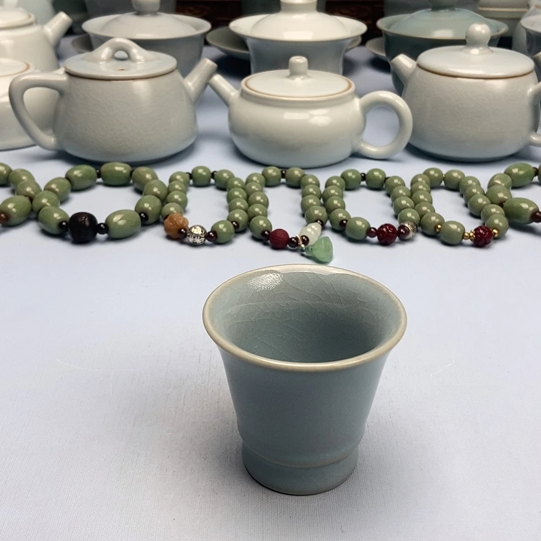 杯天蓝闻香杯原矿原釉原产地