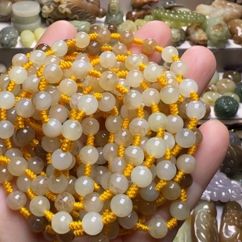 【闪购商品】颈饰未镶嵌和田玉透闪石玉多拍发一