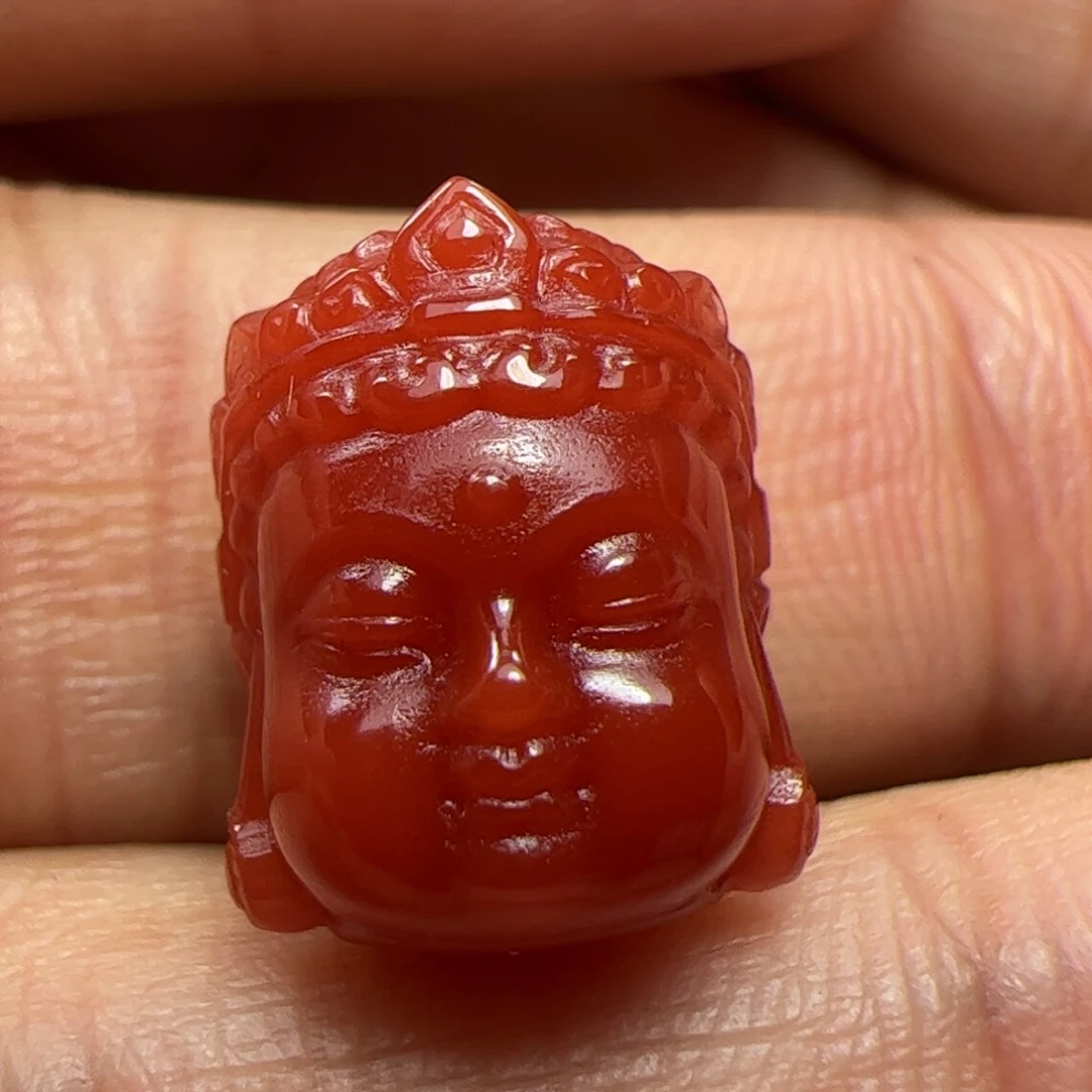 未镶嵌佛头南红玛瑙