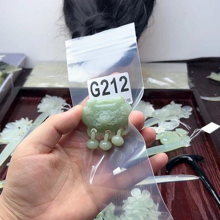 蛇纹石玉发饰合金我*！