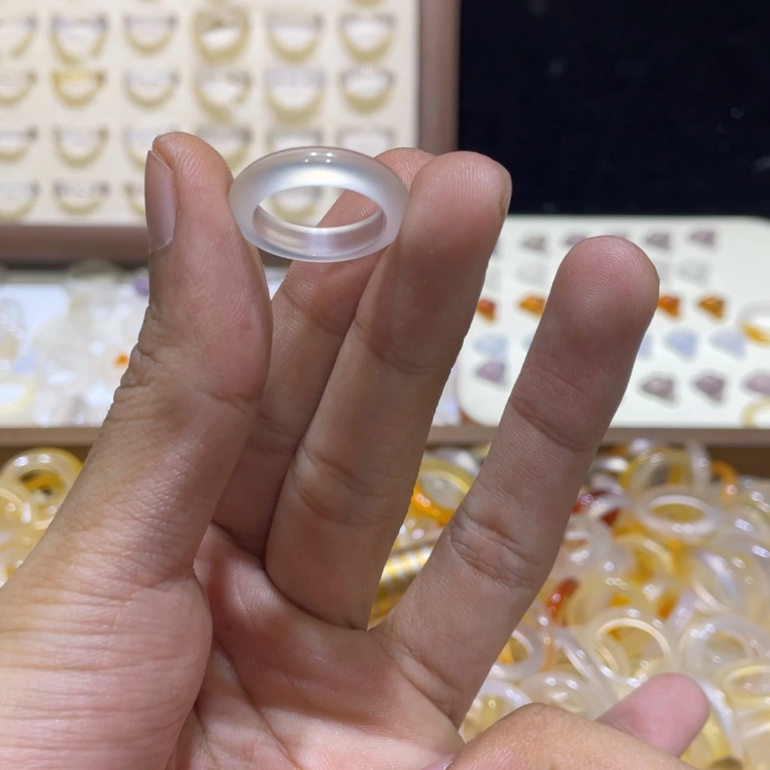 玛瑙/玉髓合金戒指85号港12