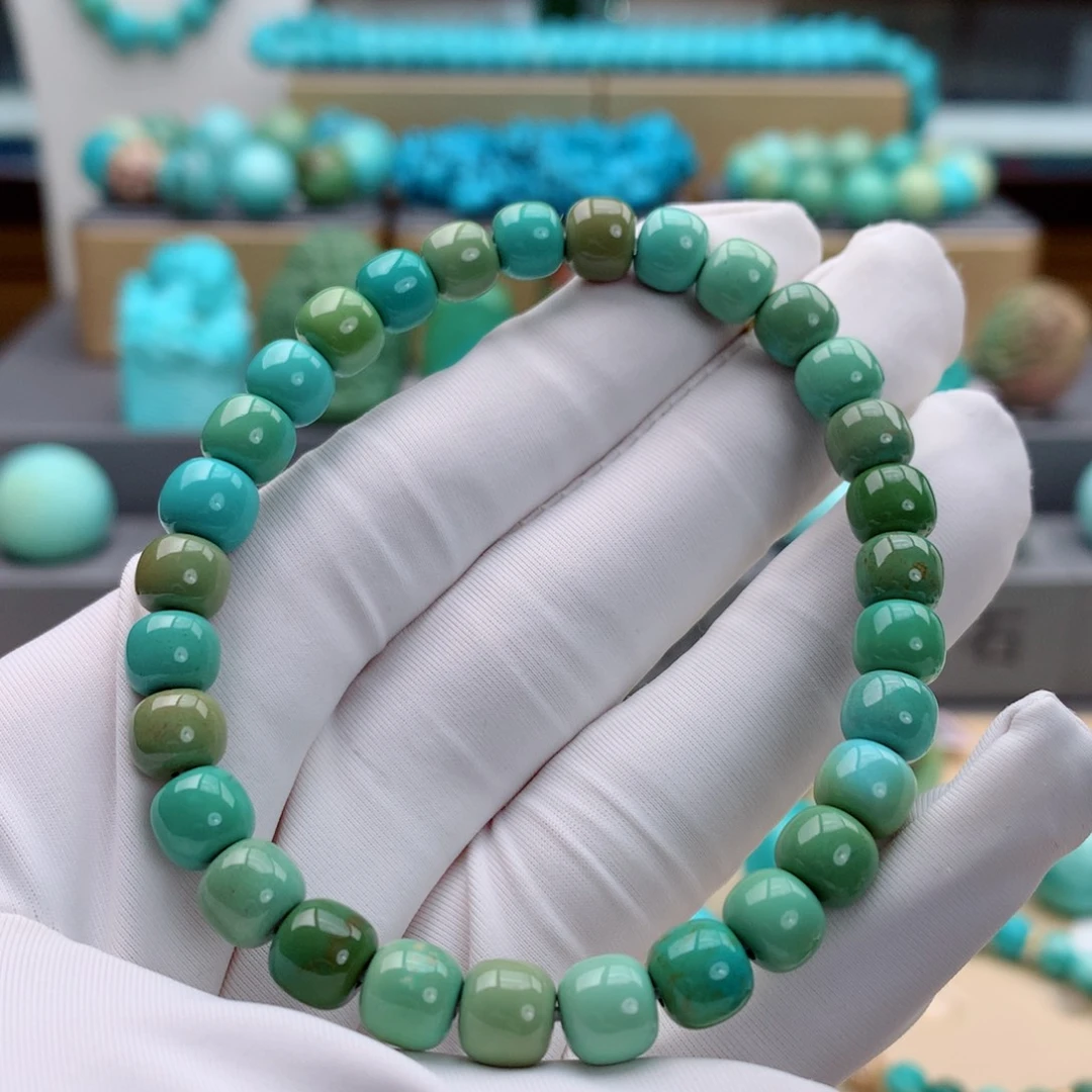 绿松石18K金镶嵌珠宝奇石