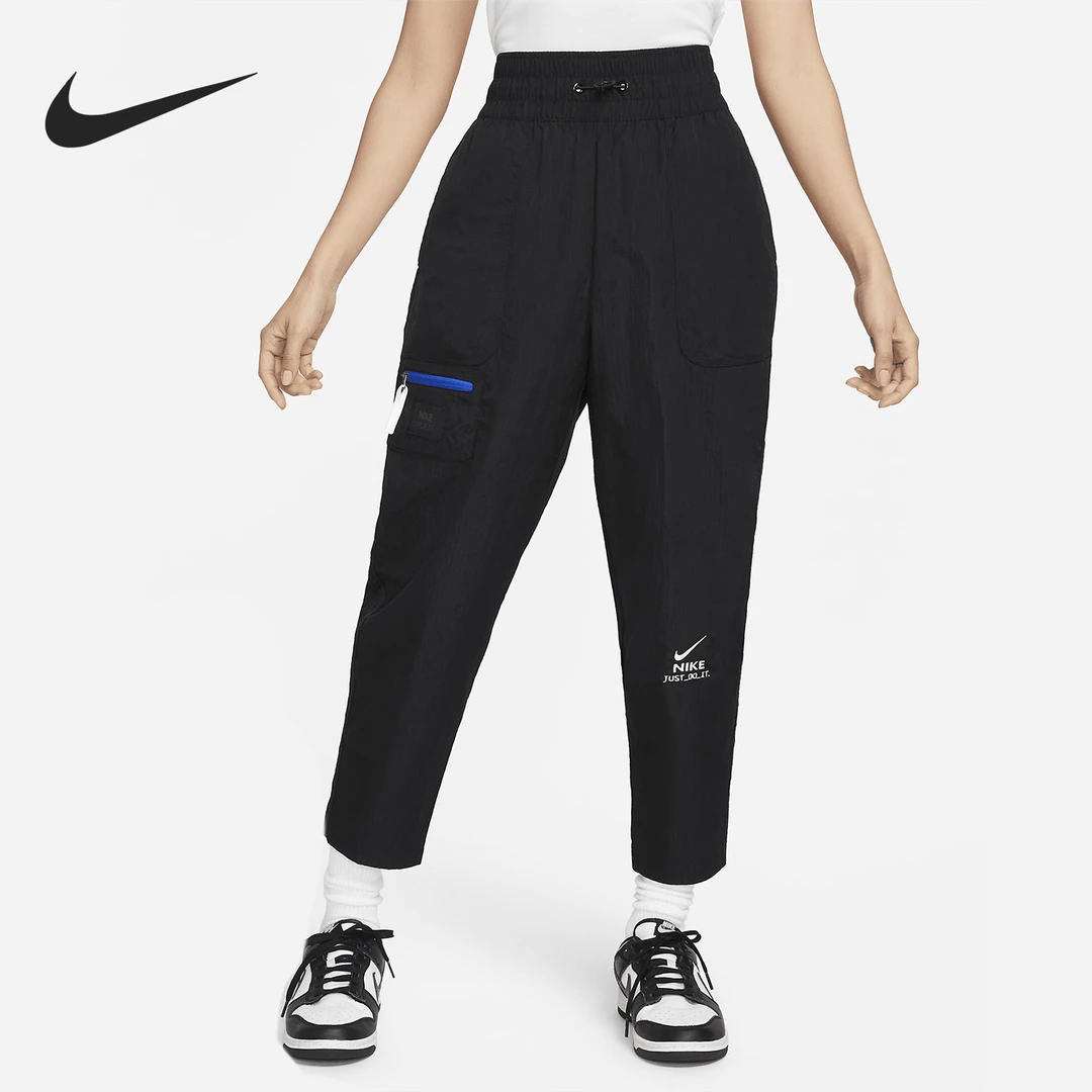 Nike/耐克正品2023春季新款女子宽松运动梭织长裤DV8033-010