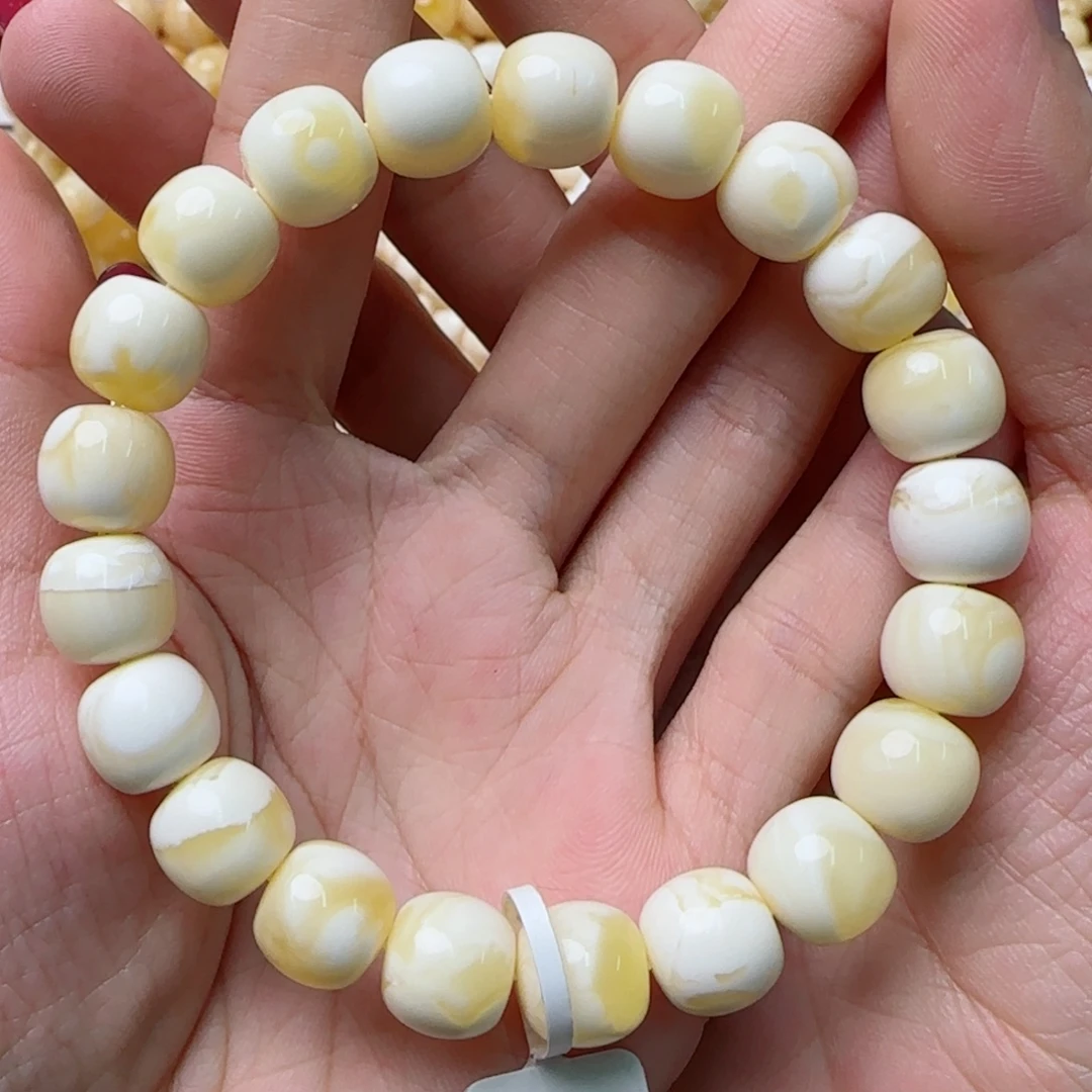 琥珀未镶嵌手链蜜蜡手串