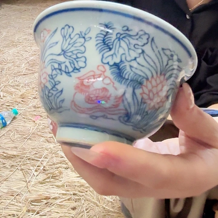 景德镇高温陶瓷鸳鸯戏水