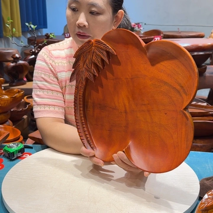 木香樟实木手工果盘