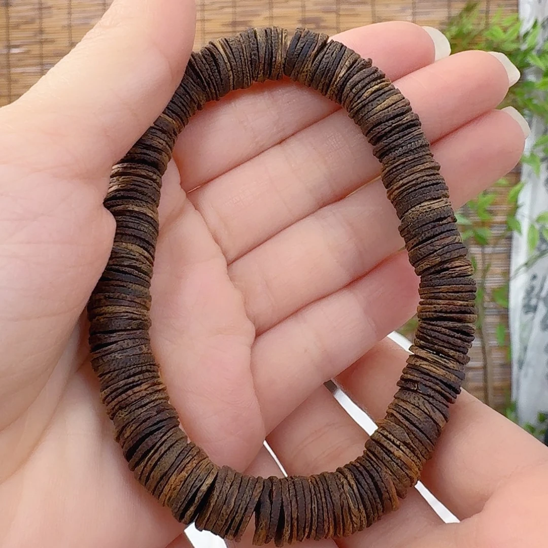 手串沉香奇楠沉香1.0沉水片片珠