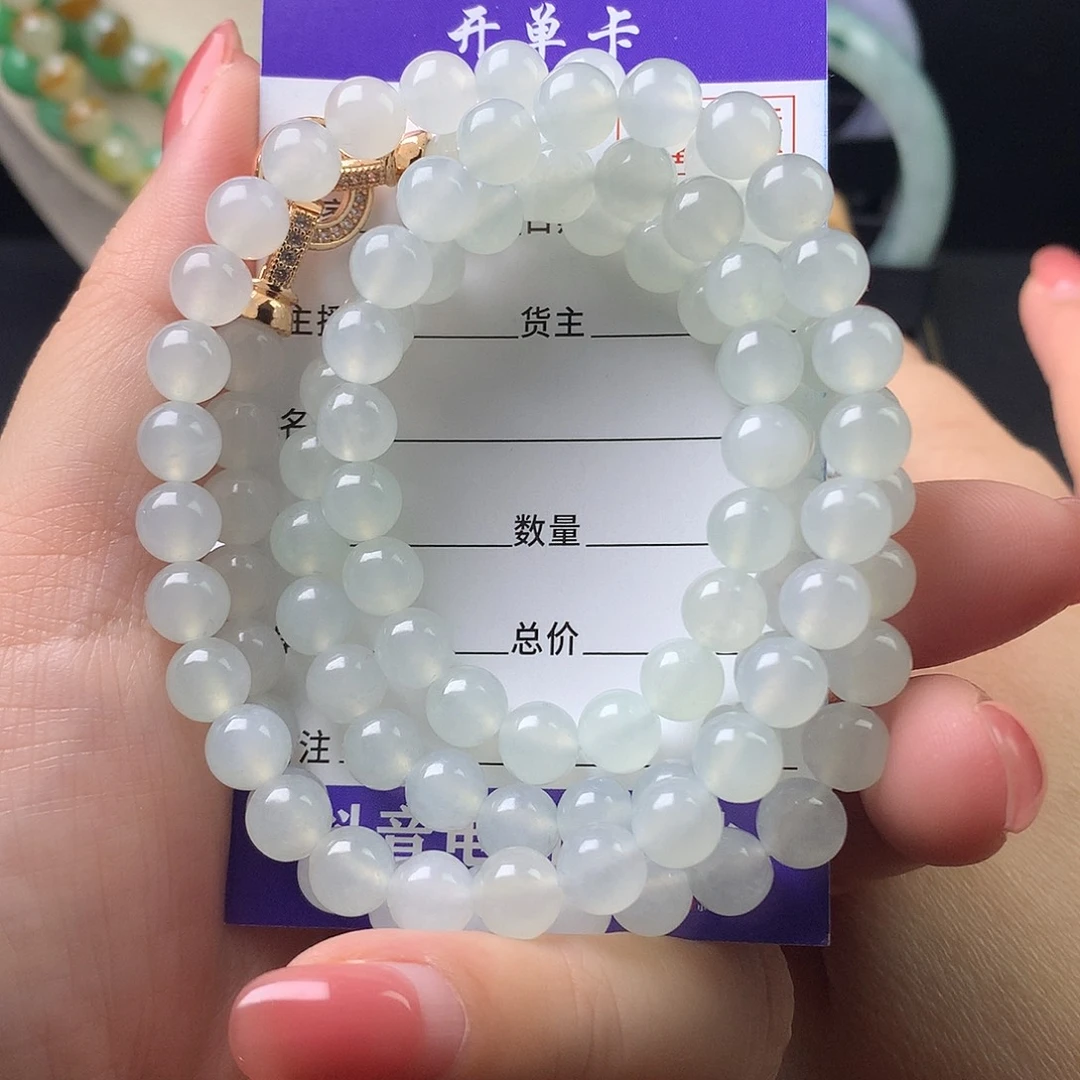 翡翠未镶嵌手链k7.3