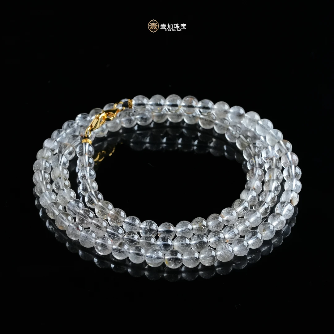 壹加师姐|手工设计黑银钛水晶项链配链多样性发一8383N