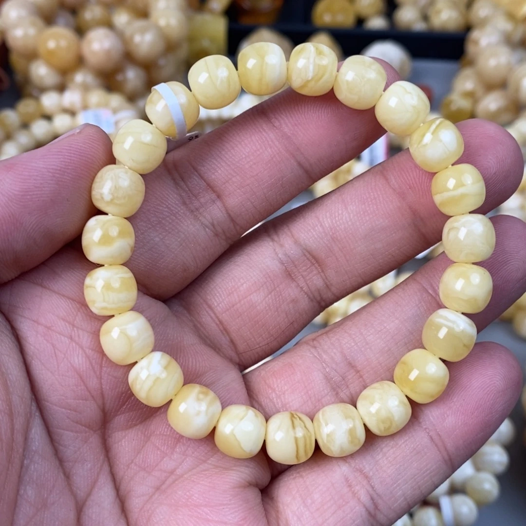 蜜蜡未镶嵌珠宝奇石9.5×9mm 12.2g