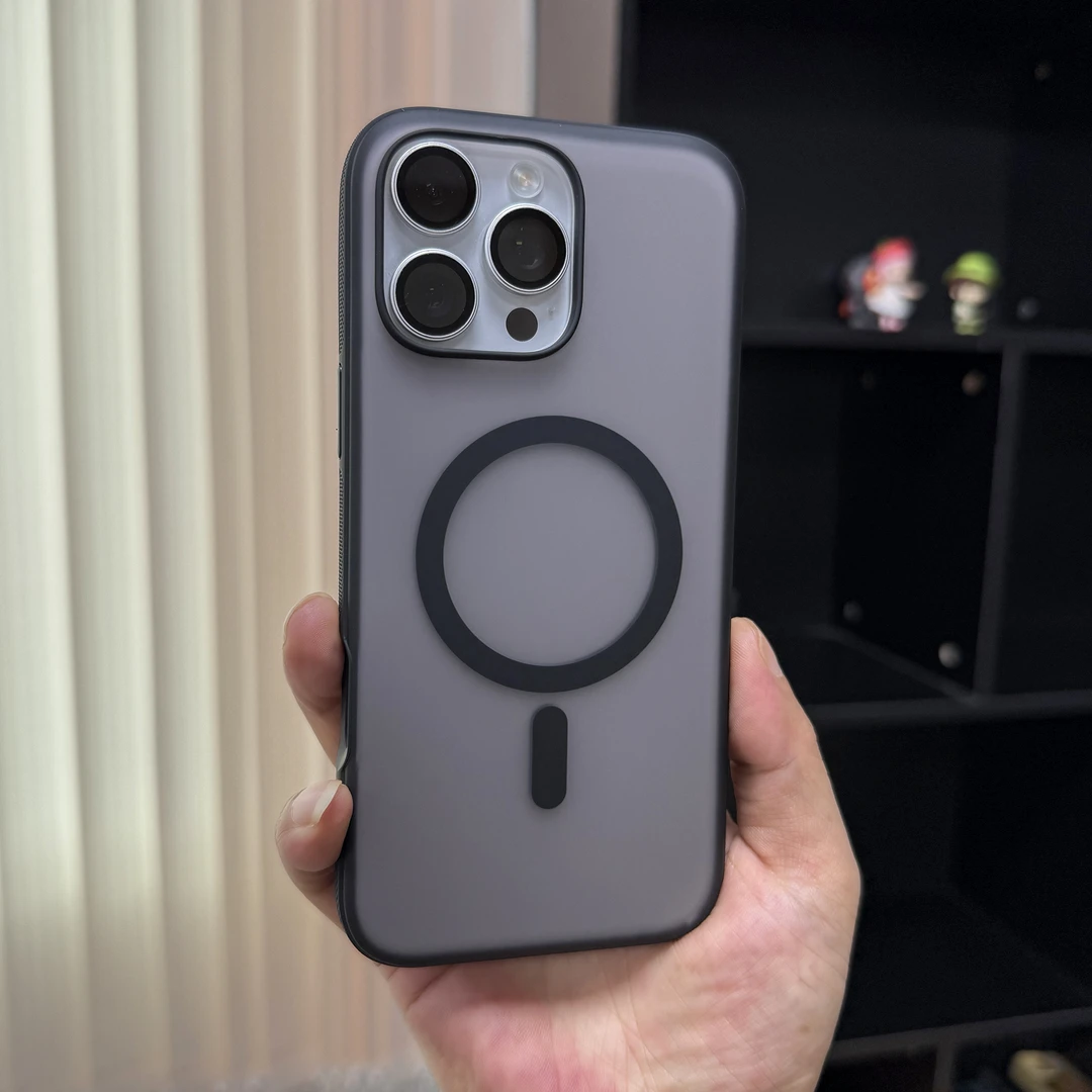 360肤感壳炫音 适用于苹果17promax雅韵磨砂磁吸防摔手机壳简约