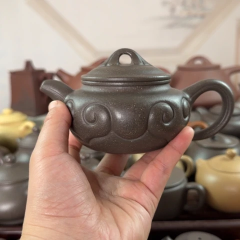 茶壶紫砂梨皮天青250cc