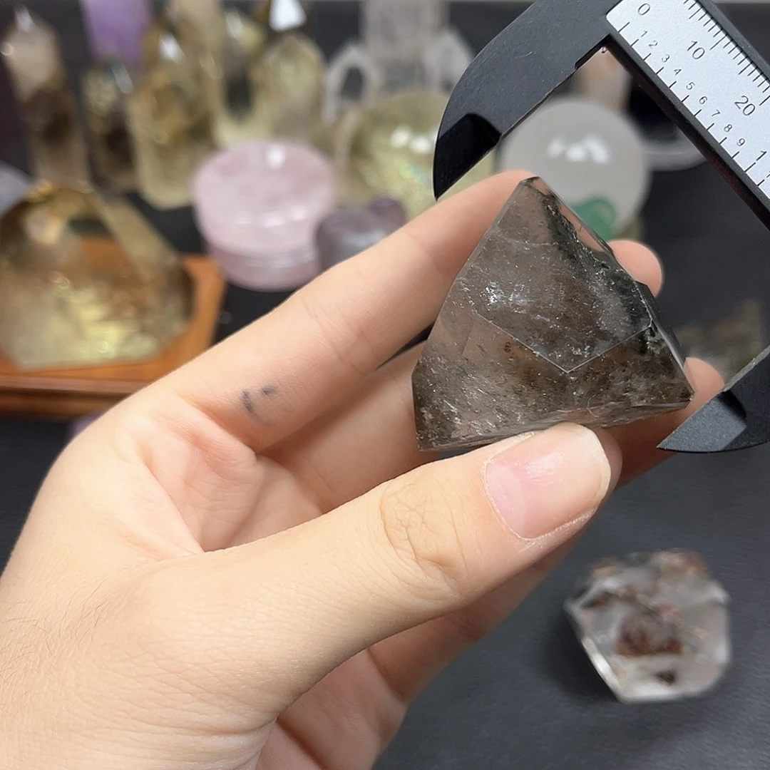 未镶嵌紫晶珠宝半成品224水晶石