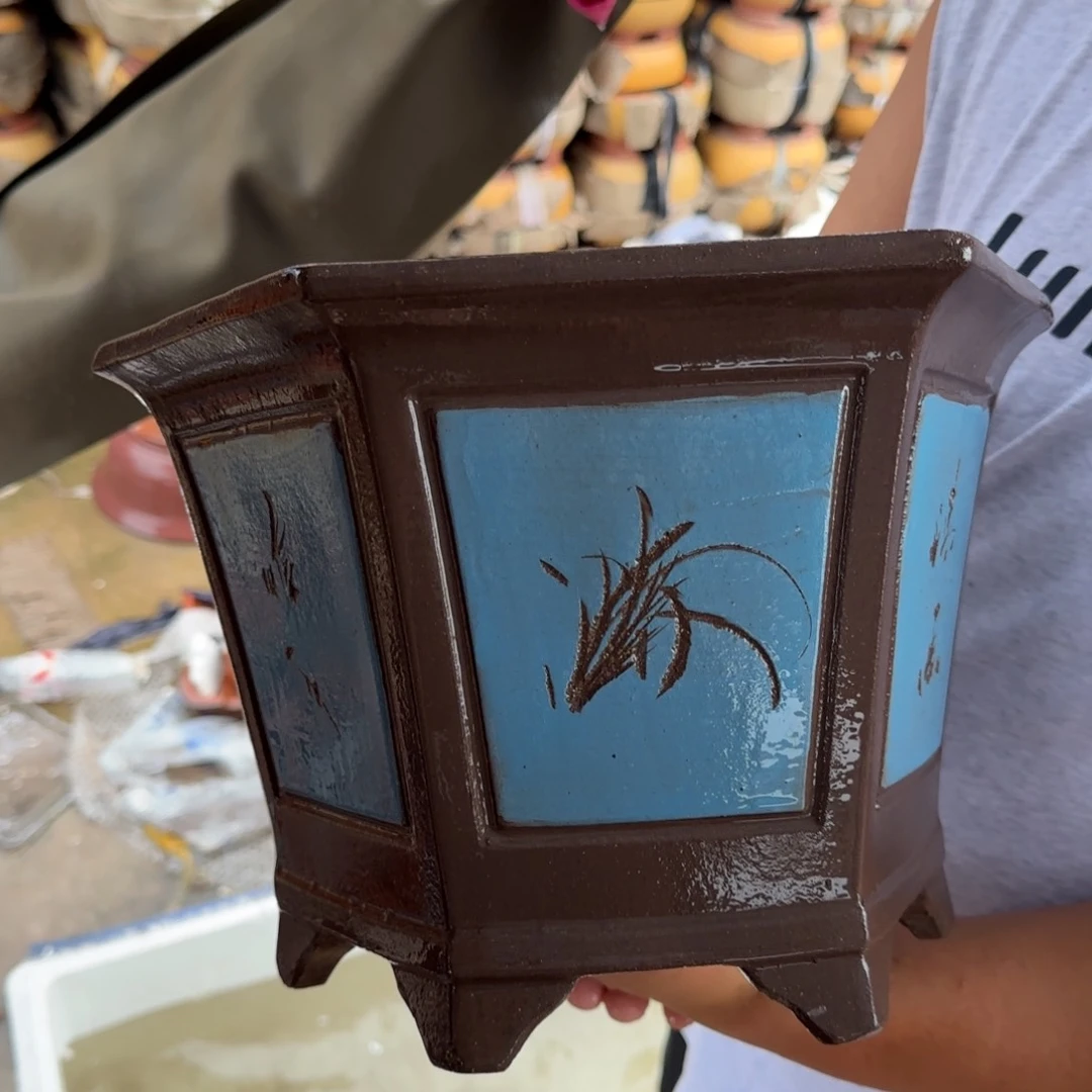 紫砂花盆口径26.16口径