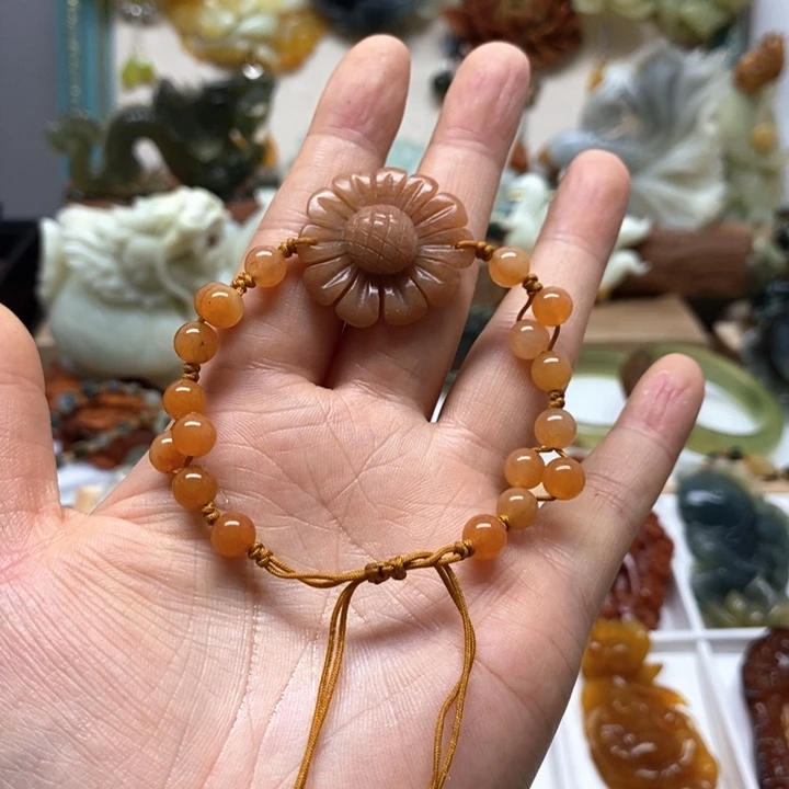 未镶嵌蛇纹石玉手链